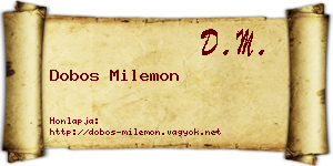Dobos Milemon névjegykártya